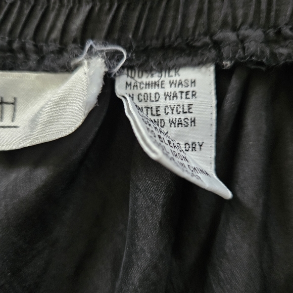 Vintage - Silk "Sunny Leigh" Black Full Midi Skirt - Size M - Picture 5 of 5